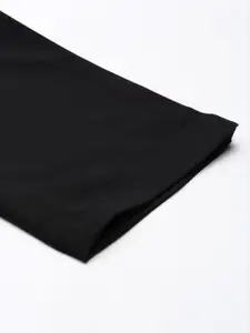 Sweet Dreams Men Black Solid Mid Rise Casual Track Pants