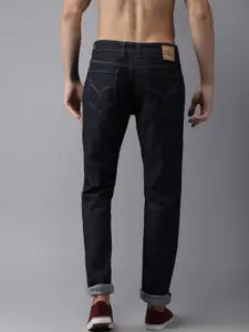 Flying Machine Men Navy Django Straight Fit Stretchable Jeans