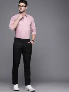 Louis Philippe Ath.Work Louis Philippe Ath Work Men Pink Super Slim Fit Smart Casual Shirt