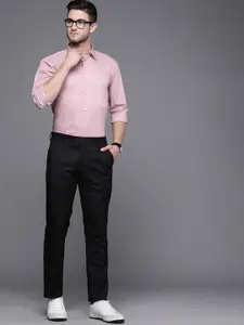 Louis Philippe Ath.Work Louis Philippe Ath Work Men Pink Super Slim Fit Smart Casual Shirt