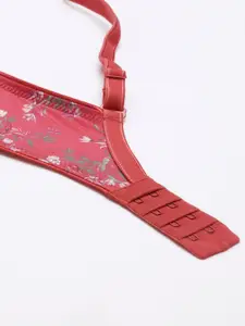 Enamor Padded Non-Wired Full Coverage Eco- Friendly Fabric, Detachable Straps T-Shirt Bra