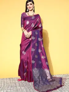 Saree mall Ethnic Motifs Saree With Woven Design Border