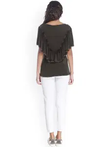 Vero Moda Women Charcoal Grey Top
