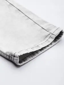 Louis Philippe Jeans Men Grey Smart Slim Fit Low-Rise Light Fade Stretchable Jeans