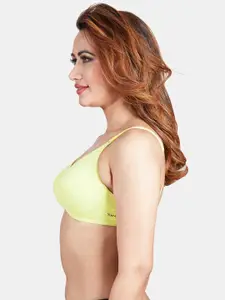 Sonari Yellow Pack Of 2 Non Padded Non Wired T-Shirt Bra With All Day Comfort Features