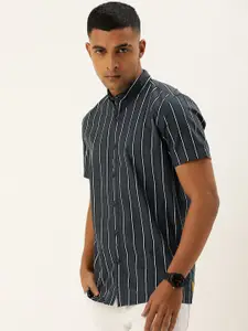 FOREVER 21 Pure Cotton Striped Casual Shirt