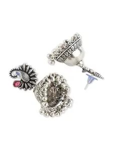 Binnis Wardrobe Pink Contemporary Jhumkas Earrings