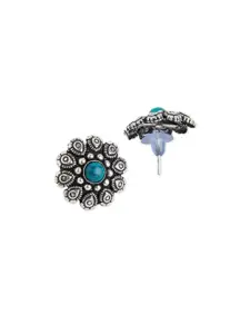 Binnis Wardrobe Turquoise Blue Contemporary Stud Earrings
