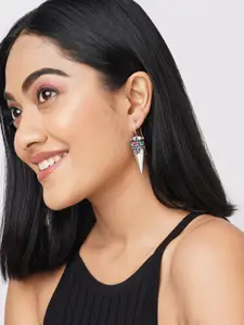 Binnis Wardrobe Silver-Toned Contemporary Hoop Earrings