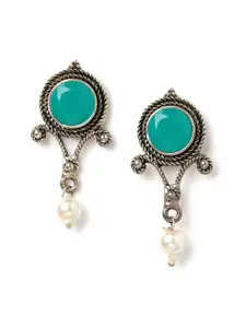 Binnis Wardrobe Green Contemporary Drop Earrings