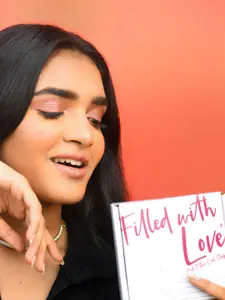 Fida Women Silver-Toned & Pink Brass American Diamond Handcrafted Rhodium-Plated Bangle-Style Bracelet