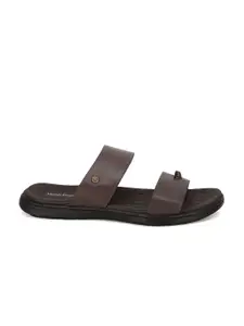 Hush Puppies Men Brown Leather Comfort Sandals