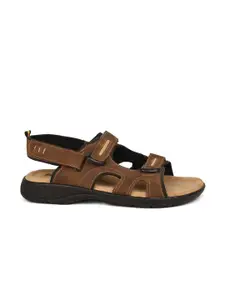 Bata Men Brown Comfort Sandals