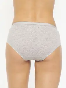 Van Heusen Women Assorted Pack of 2 Solid Anti Bacterial No Marks Waistband Hipster Panty