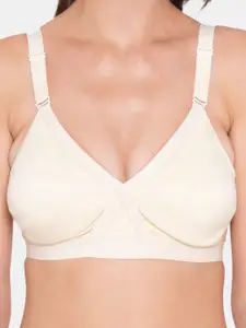 Souminie Pack of 2 Beige & Pink Cotton Seamless Bra
