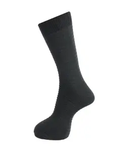 Dollar Socks Men Pack of 3 Grey Patterned Above Ankle Length Socks