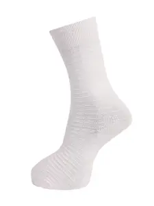 Dollar Socks Men Pack Of 3 White Cotton Above Ankle-Length Socks