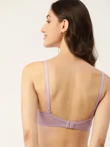 DressBerry Lavender Lightly Padded Solid T-Shirt Bra