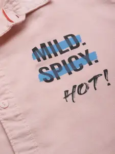 The Indian Garage Co Men Pink Cotton Classic Fit Casual Shirt