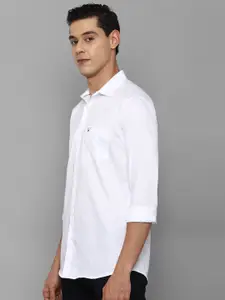 Allen Solly Men White Slim Fit Casual Shirt