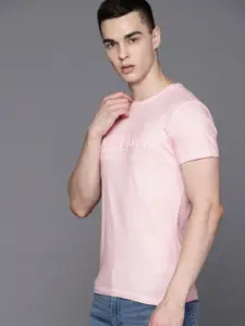 Allen Solly Sport Brand Logo Embossed Pure Cotton T-shirt