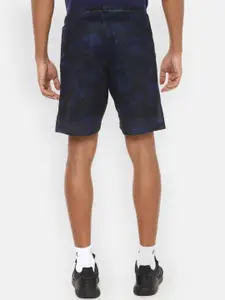 Van Heusen Flex Men Navy Blue Printed Sports Shorts