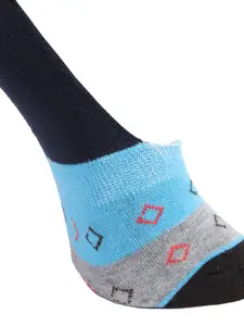 Dollar Socks Men Pack Of 5 Assorted Cotton Shoe-Liners