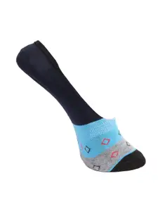 Dollar Socks Men Set Of 3 Assorted & Printed Pure Cotton No Show Socks