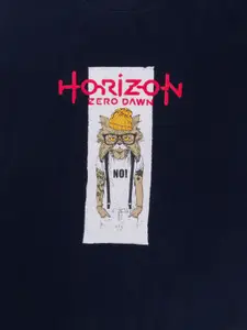 Todd N Teen Boys Pack of 2 Yellow & Navy Blue Printed Pure Cotton Pure T-shirt with Shorts