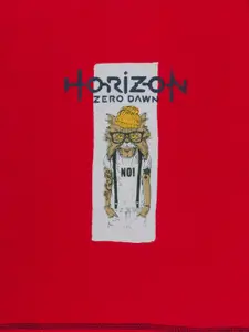 Todd N Teen Boys Red & Blue Printed T-shirt with Shorts