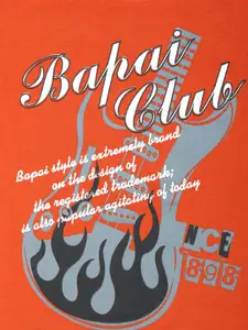 Todd N Teen Boys Rust & Grey Printed Pure Cotton T-shirt with Capris