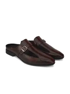 San Frissco Men Brown Textured Monks