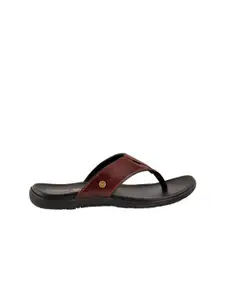 Buckaroo Men Tan & Purple Leather Comfort Sandals