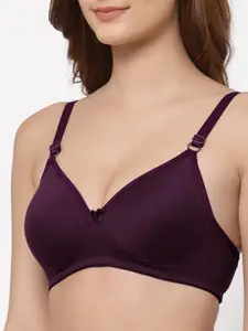 Floret Burgundy & Purple Bra Lightly Padded