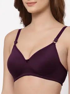 Floret Burgundy & Pink Bra Lightly Padded