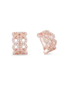 AMI Women Rose Gold Plated Contemporary Ear Cuffs