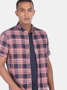 Flying Machine Men Tartan Checks Checked Casual Shirt