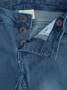 Pantaloons Junior Girls Navy Blue Light Fade Cotton Jeans