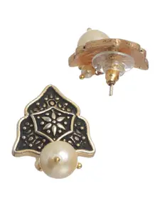 Priyaasi Gold-Plated Contemporary Drop Earrings