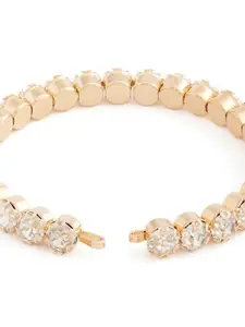 Zaveri Pearls Women Gold-Plated Kada Bracelet
