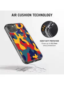 DailyObjects Blue & Yellow Printed Color Block Camo iPhone13 Phone Case