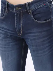 Cantabil Men Blue Light Fade Stretchable Jeans