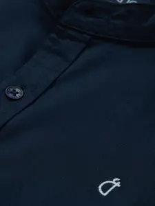 Gini and Jony Boys Navy Blue Casual Shirt