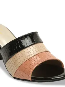 pelle albero Multicoloured Colourblocked Block Pumps