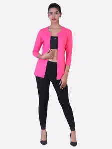 LAASA  SPORTS Women Pink Shrug