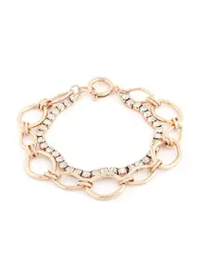 Zaveri Pearls Women Gold-Toned Gold-Plated Wraparound Bracelet