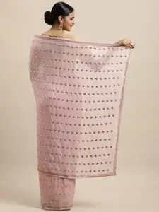 kasee Multicoloured Floral Embroidered Satin Saree