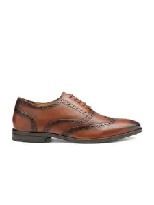 Teakwood Leathers Men Brown Leather Brogues