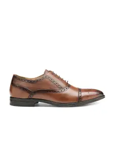 Teakwood Leathers Men Brown Leather Formal Shoes