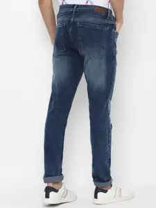 FOREVER 21 Men Blue Mildly Distressed Heavy Fade Jeans